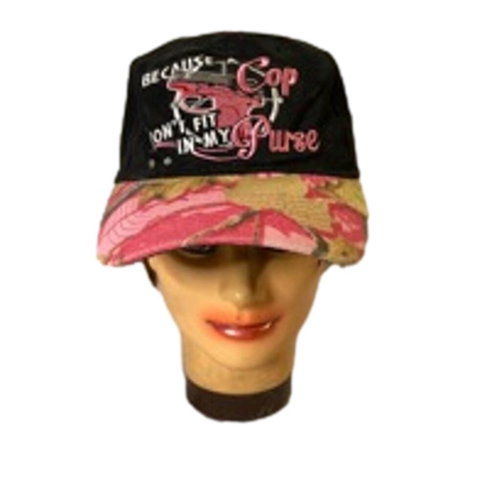 Girls With Guns Black Pink Camo Baseball Cap Adjustable Hat